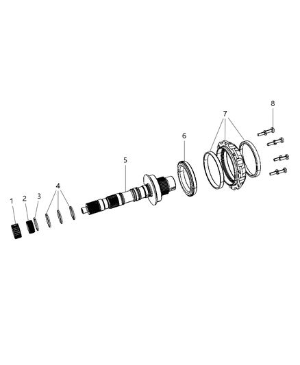 2008 Dodge Grand Caravan Gear Train - Underdrive Compounder Diagram 4