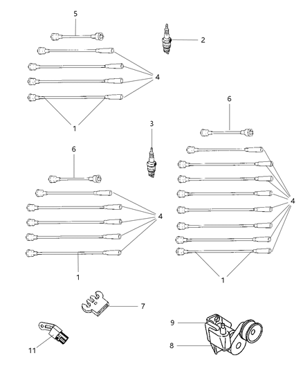 2000 Dodge Dakota O Ring Diagram for 5015297AA