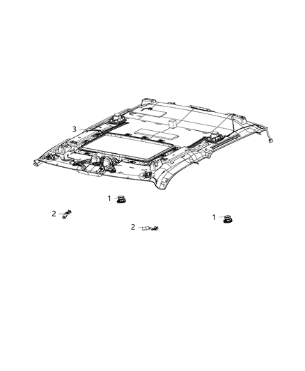 2019 Ram 1500 Speaker, Microphone & Headliner Audio Diagram