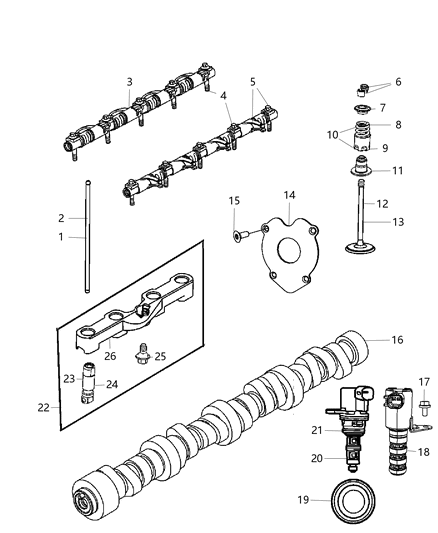 2010 Jeep Commander Spring-Valve Diagram for 68080909AA