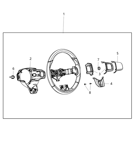 2015 Dodge Dart Wheel-Steering Diagram for 1TL32DX9AG