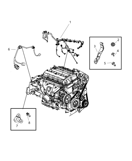 2007 Dodge Caliber Wiring-POWERTRAIN Diagram for 5030414AA