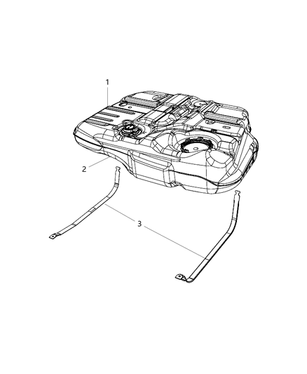 2010 Dodge Journey Fuel Tank Diagram for 68036146AC