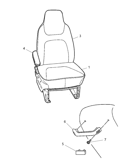 1997 Dodge Caravan Front Seats Diagram 1