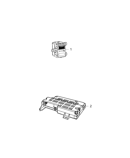 2020 Dodge Journey Modules, Instrument Panel Diagram