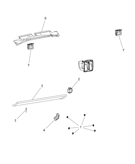 2018 Jeep Wrangler Plug-Instrument Panel Diagram for 5VJ45DX9AB