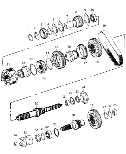 2010 Dodge Ram 2500 Snap Ring Diagram for 5086338AA