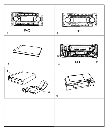 2007 Jeep Commander Bracket-Amplifier Diagram for 68003041AA