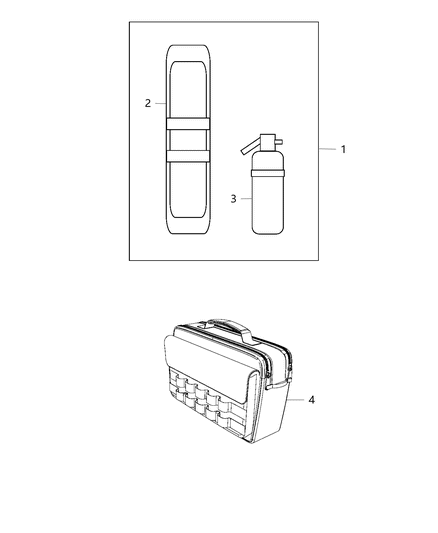 2014 Jeep Cherokee Emergency Kit Diagram