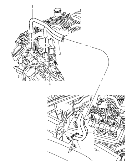 2005 Jeep Grand Cherokee Heater Hoses Diagram 2