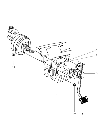 2002 Jeep Grand Cherokee Motor-Adjustable Brake And ACCELE Diagram for 5073041AA