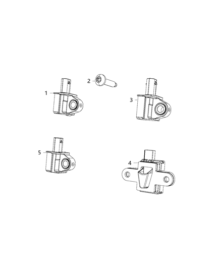 2020 Chrysler Pacifica Sensors - Body Diagram 5