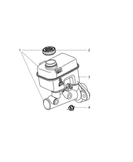 2008 Dodge Dakota Brake Master Cylinder Diagram