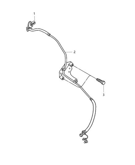 2011 Ram 2500 Fuel Lines, Front Diagram