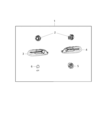2015 Dodge Dart Fog Light Kit Diagram for 82212953