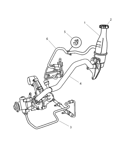 2005 Chrysler PT Cruiser Line-Pump Supply Diagram for 5272966AD