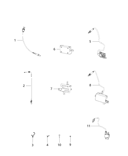2019 Jeep Cherokee Bracket-Module Diagram for 68329755AB