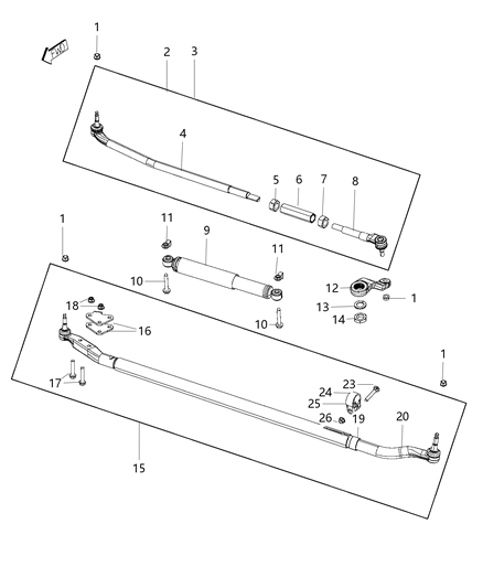 2014 Ram 3500 Steering Linkage Diagram