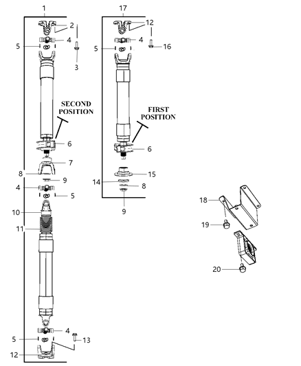 2008 Dodge Ram 4500 Shaft - Drive Rear Diagram 4