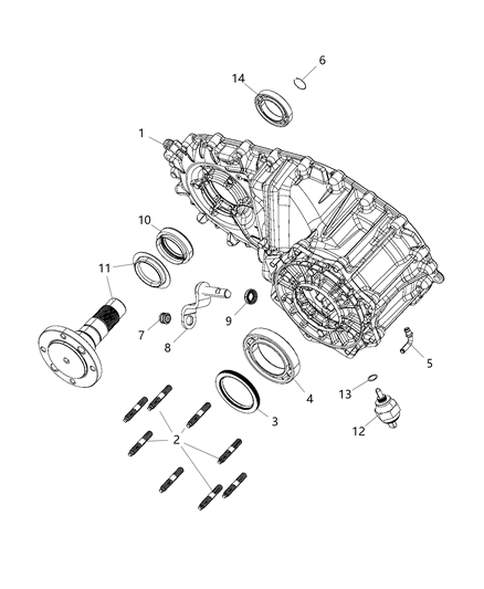 2018 Ram 3500 Pickup Front Case & Related Parts Diagram 4