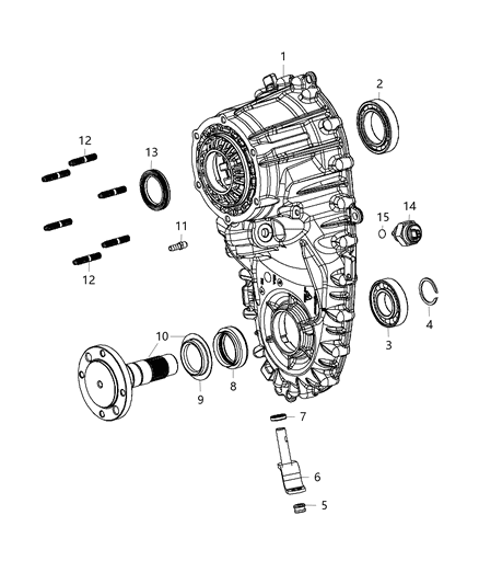 2012 Ram 2500 Case-Front Diagram for 68163880AA