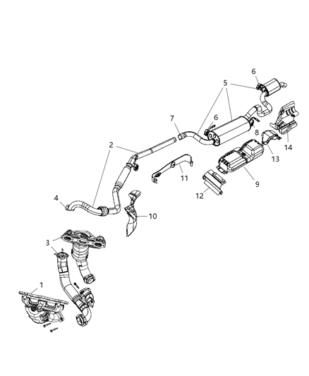 2008 Dodge Grand Caravan DEFLECTOR Diagram for 5109399AB