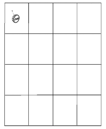 2009 Jeep Grand Cherokee Wheel Cover & Center Caps Diagram