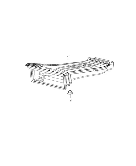 2018 Chrysler Pacifica Fresh Air Duct Diagram for 68188656AB