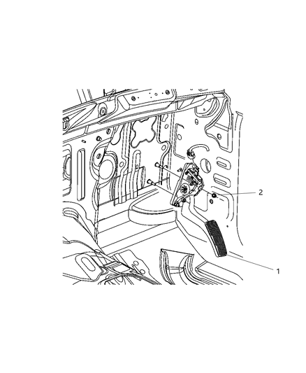 2007 Dodge Nitro Accelerator Pedal Diagram