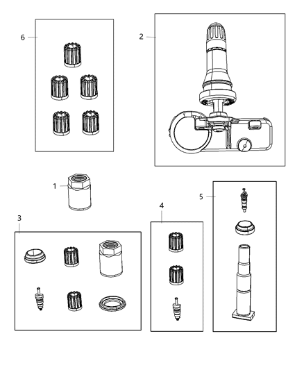 2008 Dodge Ram 1500 Tire Monitoring System Diagram