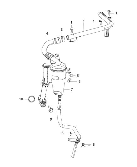 2015 Jeep Cherokee Crankcase Ventilation Diagram 1