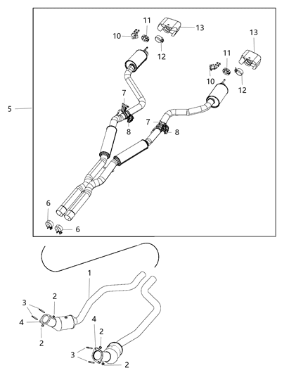 2019 Dodge Challenger ACTUATOR-Exhaust Valve Diagram for 68230108AG