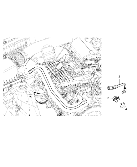 2011 Dodge Durango Hose-Air Make-Up Diagram for 5184632AE