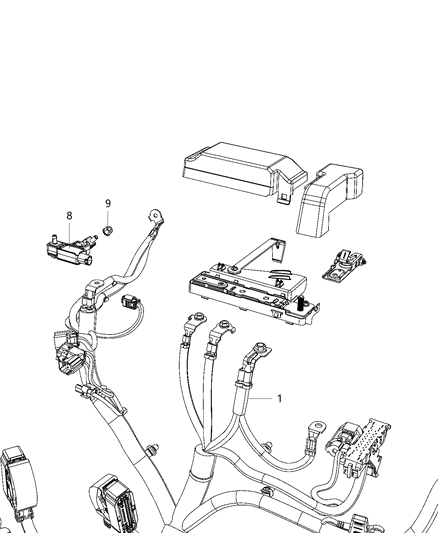 2020 Ram 5500 Wiring, Battery Diagram 2