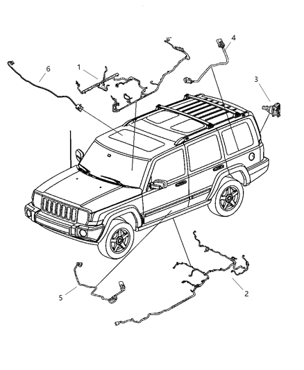 2007 Jeep Commander Wiring-Body Diagram for 56048582AD