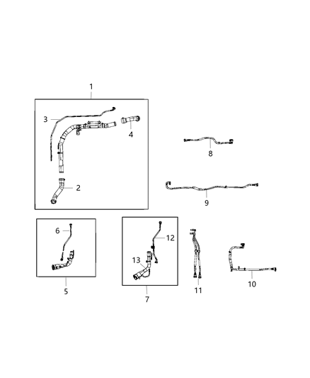 2018 Jeep Wrangler Fuel Filler Diagram for 52030467AD