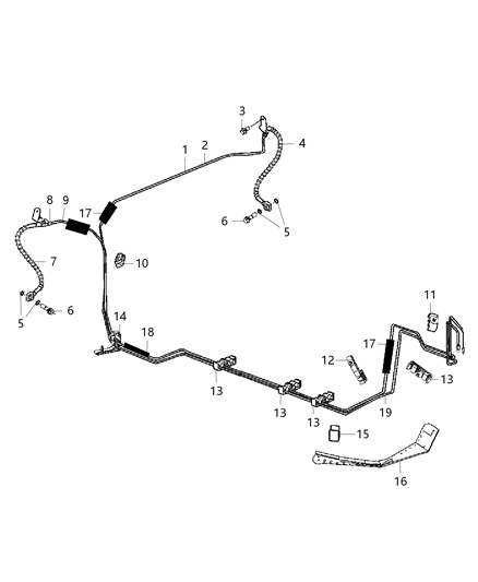 2017 Dodge Challenger Line-Brake Diagram for 4779355AJ