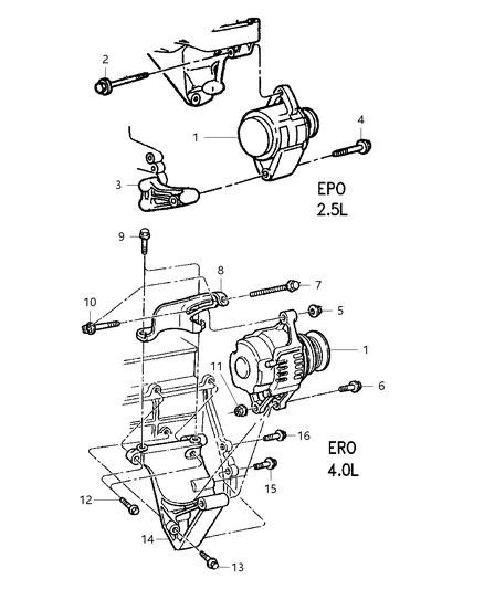 1999 Jeep Cherokee Alternator Diagram 2