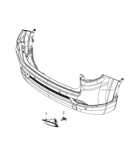 2021 Jeep Compass Parts, Tail Lamps Service Diagram 1