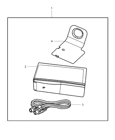 2001 Dodge Neon PLAYERKIT-Cd Changer - 4 Disc Diagram for 82206742