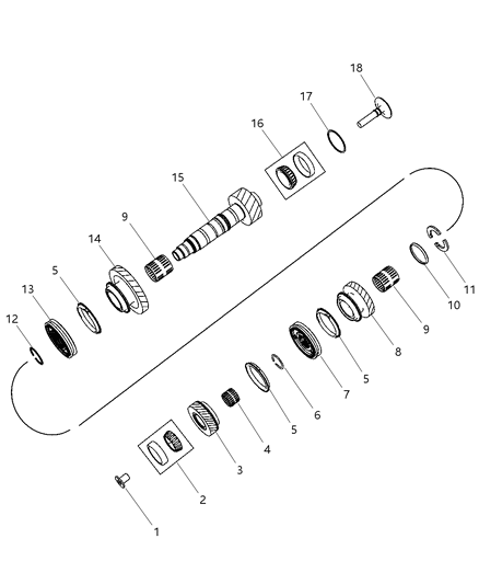 2009 Dodge Caliber Gear-Fifth Diagram for 68033362AA