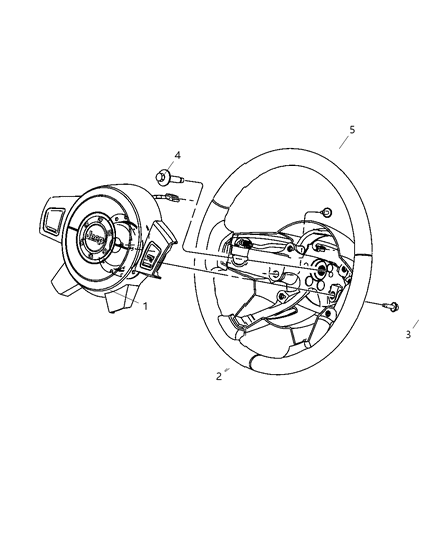 2006 Jeep Commander Wheel-Steering Diagram for 5JZ04ZJ8AB