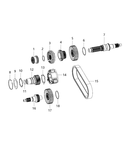 2021 Jeep Wrangler Sleeve-Mode SYNCHRONIZER Diagram for 68384519AA