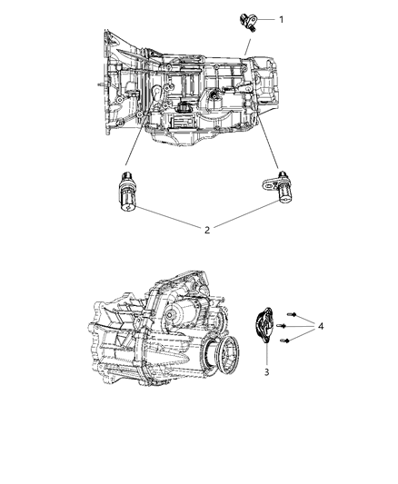 2013 Dodge Durango Sensors - Drivetrain Diagram