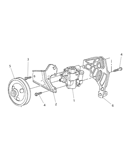 1999 Dodge Neon Pump Assembly & Mounting Diagram