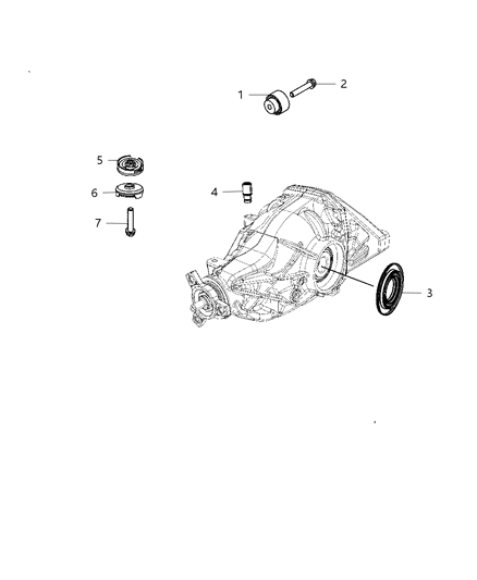 2011 Chrysler 300 Housing And Differential With Internal Components Diagram 1