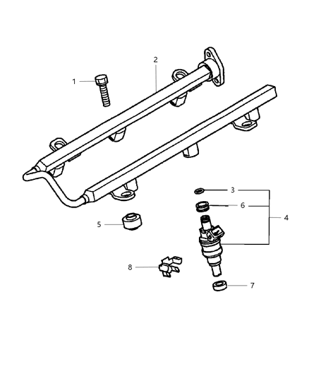 1999 Chrysler Sebring Coupe Fuel Rail Diagram