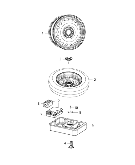 2019 Jeep Compass Spare Wheel Diagram