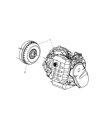 2007 Dodge Avenger Transaxle Assembly Diagram 3