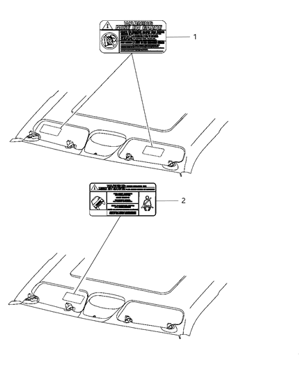 2011 Jeep Liberty Visor - Interior Diagram